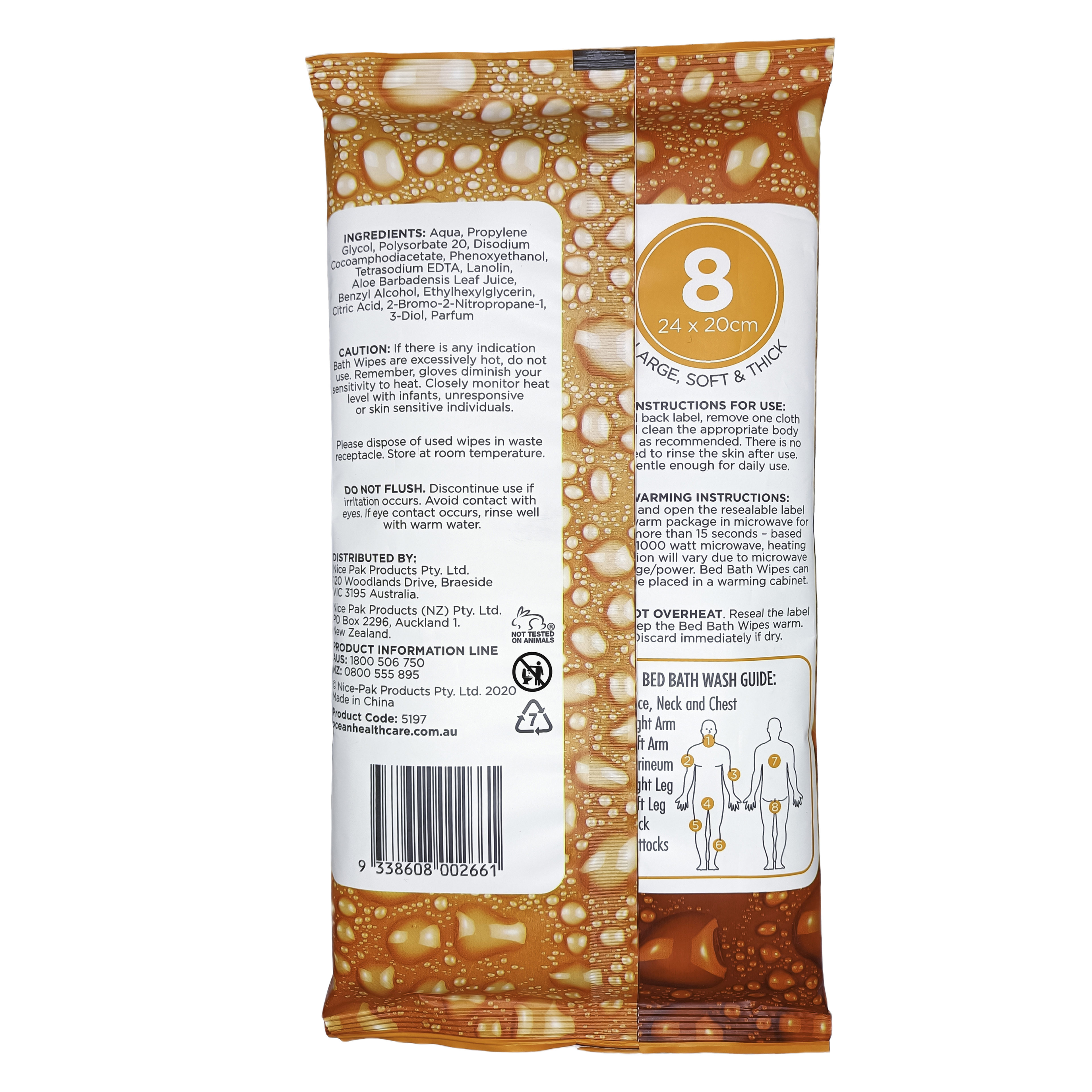 Bed Bath Wipes - view 2